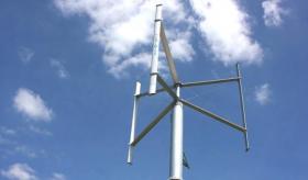 Vertikale und kompakte Windkraftanlage von Fairwind