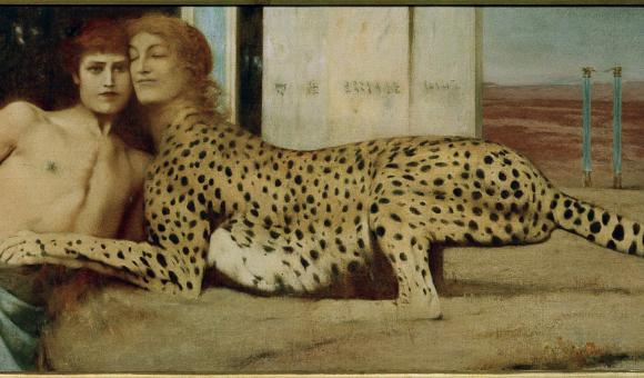 Die Zärtlichkeit der Sphinx [Des Caresses], 1896© Musées royaux des Beaux-Arts de Belgique, Brüssel